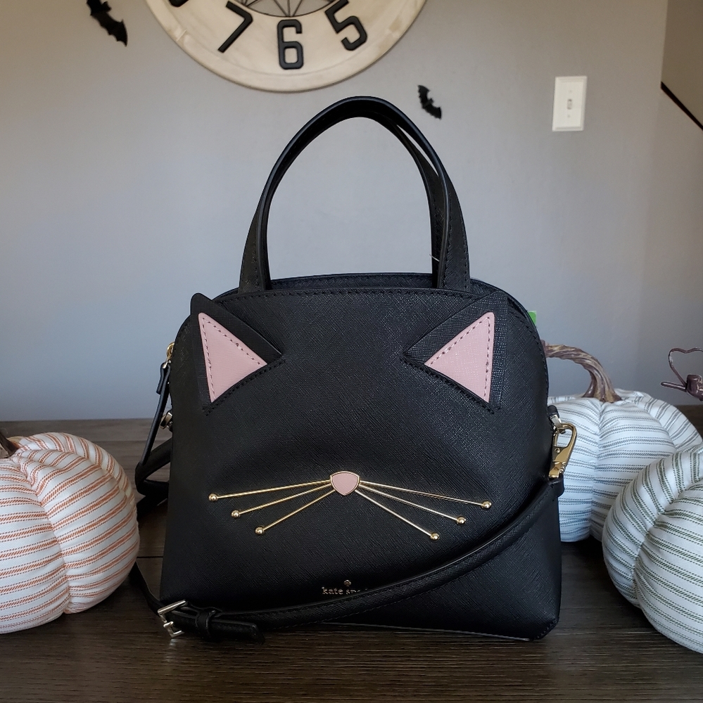 Kate Spade cats meow small lottie crossbody purse shoulder bag handbag